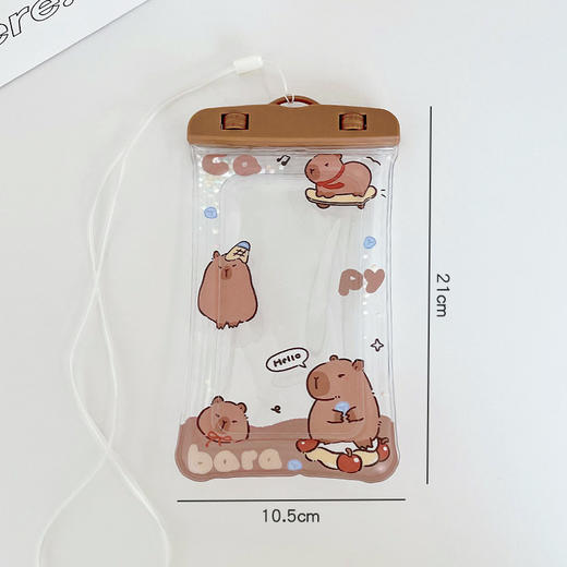 【防水神器！游泳潜水必备】软萌卡通，防水必备；屏幕触控，潜水无阻；多样尺寸，选你所需；透明材质，手机配戴，手握自如 商品图7
