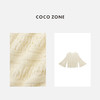 COCO ZONE“一见钟情”夏季镂空长袖毛衣时尚百搭设计感圆领休闲上衣CC1B1136 商品缩略图2