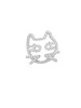 猫脸耳饰银镶锆石 商品缩略图5