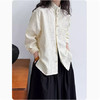 雀说新中式国风复古肌理感刺绣提花立领唐装通勤衬衫上衣AL6352 商品缩略图0