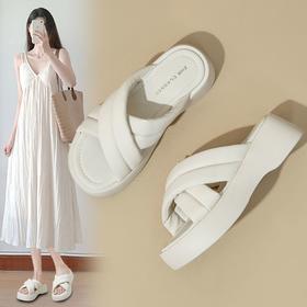 ZHR凉拖鞋2024新款夏季高颜值ins厚底拖鞋外穿休闲百搭耐磨沙滩鞋