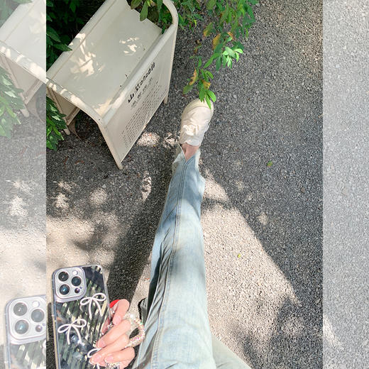 <曾小咸推荐>【长腿达人】下脚开叉牛仔裤 商品图4