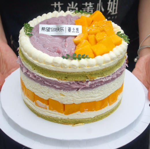 芒果芋泥蛋糕【比抹面蛋糕显的小一些，介意谨拍】 商品图1