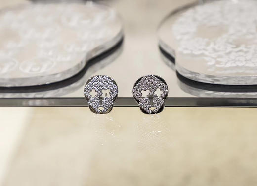 高少康银骷髅耳饰 商品图2