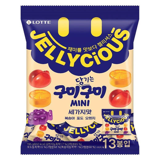 乐天迷你混合水果味软糖195g 商品图3