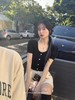 XS码 金蘑菇菇 雀跃 爱心小针织 /轻甜法式方领微宽松小短款针织上衣 商品缩略图0