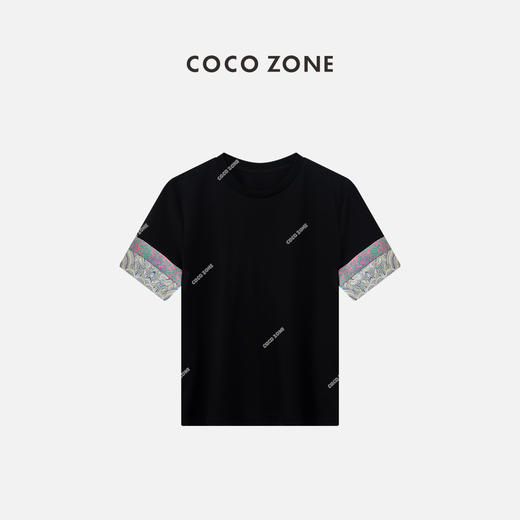 COCO ZONE2024新中式国风设计感气质短袖T恤休闲上衣CC1A0530 商品图0