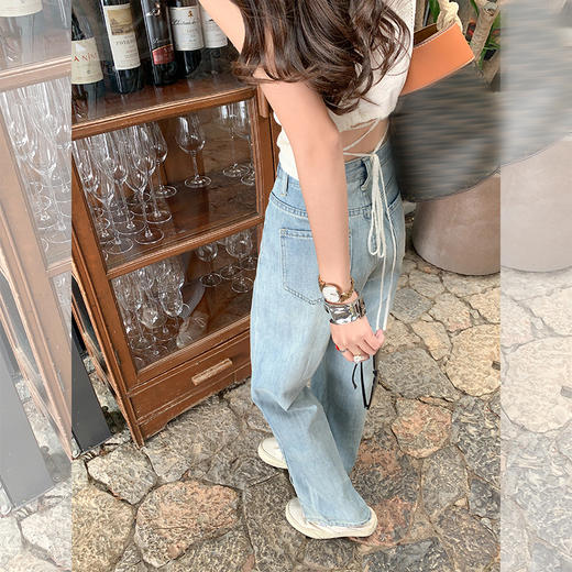 <曾小咸推荐>【纯纯欲动】两色后背镂空绑带背心 商品图4