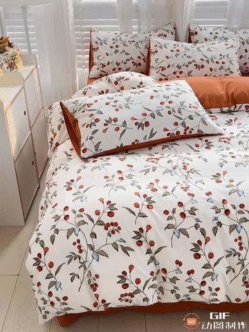 【家居百货】清仓‼️莫奈双层纱四件套！高质感舒适又大气的床上用品！ 每个花色都浪漫！ 商品图2