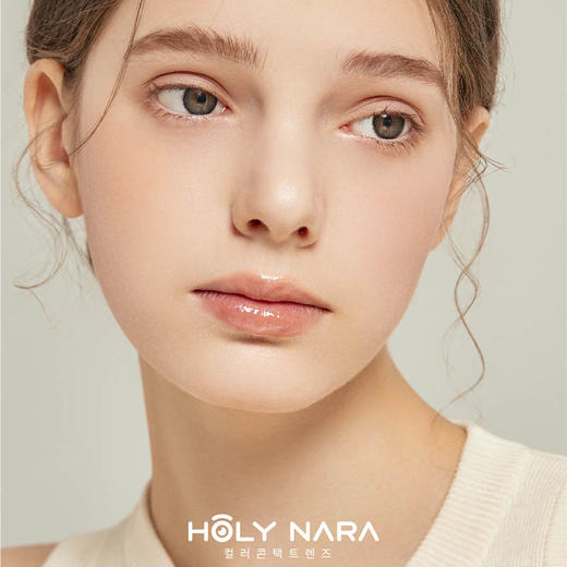 【半年抛】Holy Nara 自然光感棕/黑灰 直径：14.0mm  含水量38%（半年抛1片/盒 不同度数请拍两盒） 商品图0