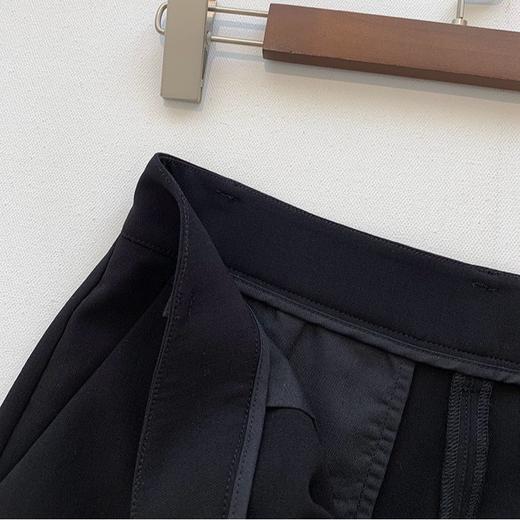 显瘦高腰挺括裤脚珍珠后开衩通勤小直筒裤！2024休闲烟管西裤女款！ 商品图3