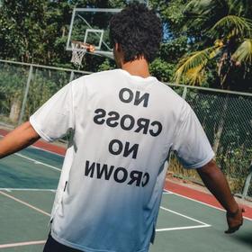 LUSHISI争冠主题短袖男圆领篮球训练法T恤美式运动跑步速干投篮服