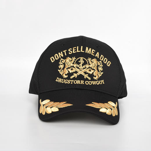 自由基地2024金色刺绣复古鸭舌帽团队定制宽檐棒球帽户外遮阳帽 CAP-204-W77 商品图0