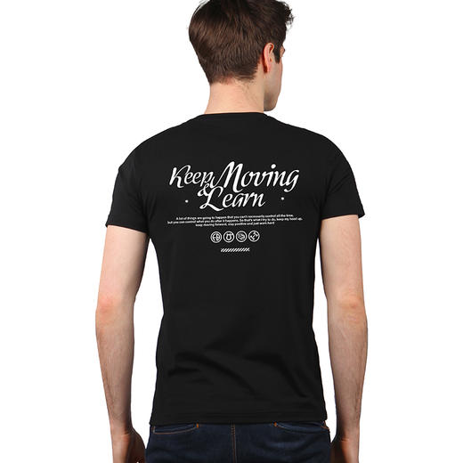 自由基地2024英文字母越野口号潮人城市休闲短袖T恤夏季情侣打底T NMT-2113 商品图0