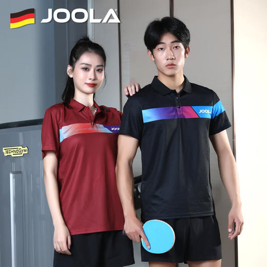 JOOLA优拉乒乓球服4201公爵Ⅱ尤拉夏季乒乓球服透气短袖运动有领POLO衫比赛服 商品图2