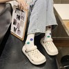 【轻盈柔软 踩在果冻般Q弹 每走一步都是在享受~】来去自由，每走一步都舒适平稳！外穿洞洞鞋 夏天拖鞋 家居鞋情侣EVA拖鞋 凉拖男女同款-QB 商品缩略图3