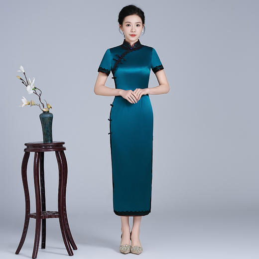 LHSB128新款优雅气质旗袍新中式旗袍礼服春 商品图2