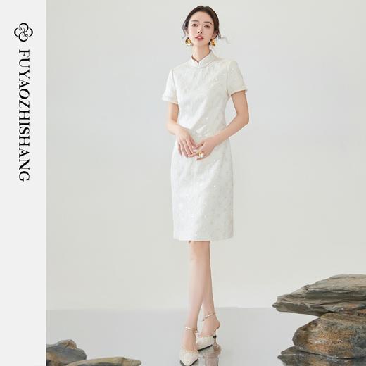 IWY/扶摇系列 夏季中国风立领改良旗袍裙FYQ309 商品图3