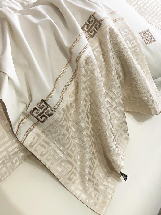 轻奢简约北欧风40支长绒棉四件套 拼接布工艺轻奢质感套件 商品图10