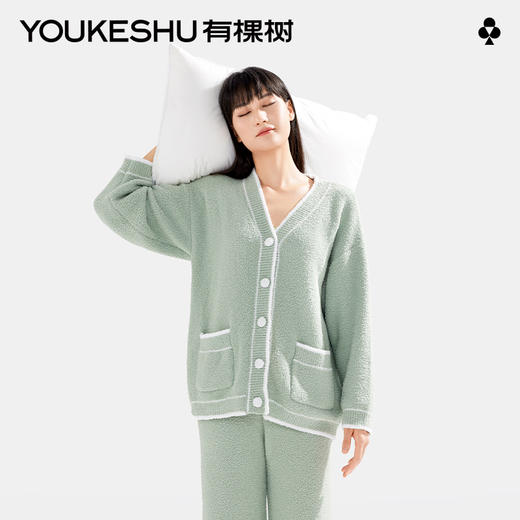 有棵树半边绒女士可外穿家居服C-PJ1003 商品图0