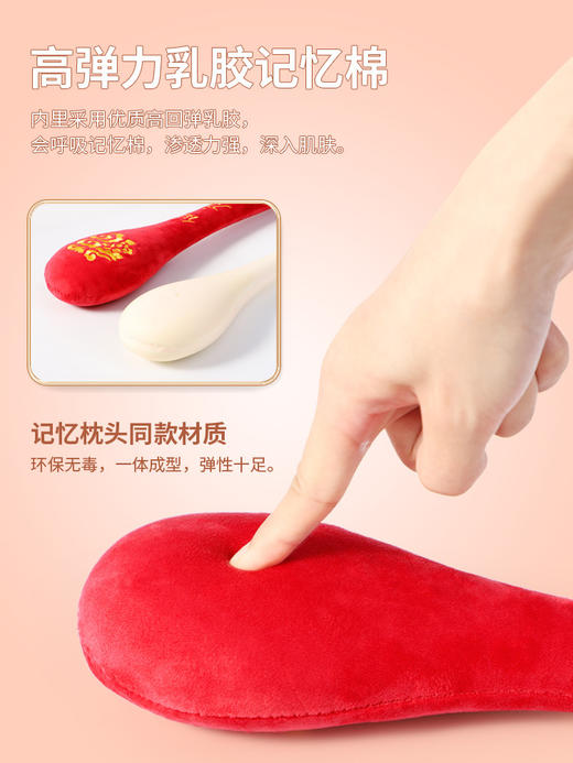 【健身经络拍】敲打锤按摩拍棒 捶背器拍痧板 后背肩养生健康绒布按摩锤 商品图3