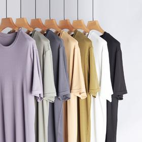 weyo 新款夏季男士莫代尔休闲圆领短袖纯色T恤2736