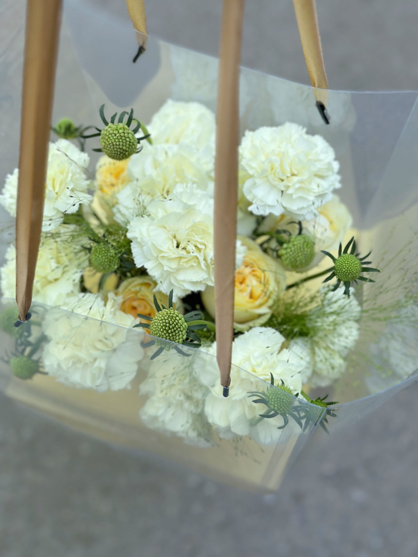 母亲节正方形透明手提礼盒 高度30厘米宽30厘米