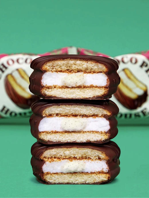 好丽友草莓奶油巧克力味派408g 商品图3