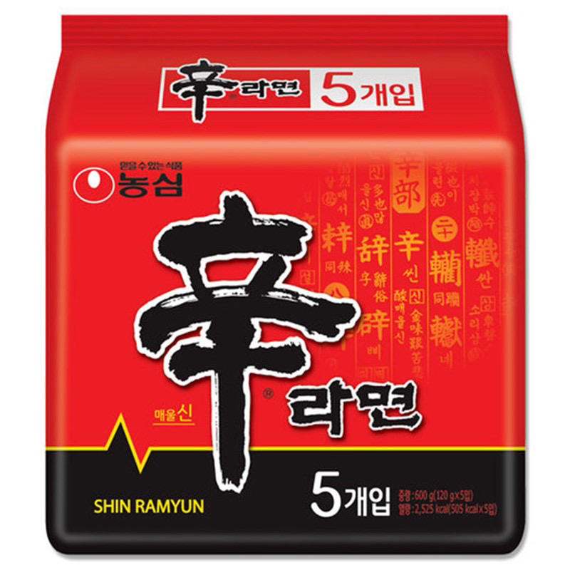 农心辛拉面(120gx5)농심 신라면