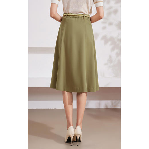 乔万尼新款半身裙中长款a字垂坠感显瘦百搭EM2D819 商品图3