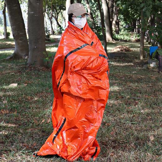 户外PE铝膜应急睡袋 保温急救求生反光帐篷 防脏防潮垫 商品图5