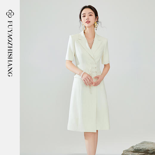 IWY/扶摇系列夏季高级感通勤新中式西装裙FYQ351 商品图0
