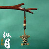 三星堆挂件钥匙扣黄铜大立人像祈福神官纵目面具文创汽车钥匙挂饰 商品缩略图0