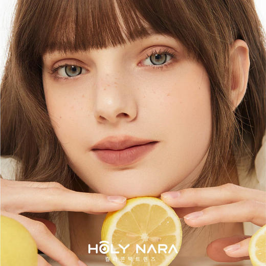 【年抛】Holy Nara 精灵少女棕/蓝/紫 直径：14.2mm  含水量38%（年抛1片/盒 不同度数请拍两盒） 商品图0