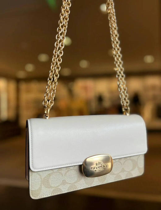 好折！¥1299🇺🇸直邮✈️Coach 女神系列Eliza 链条斜挎包，极简风格大牌感拉满，金属搭扣超有质感 商品图8
