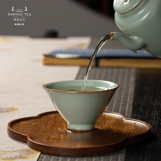 问鼎汝窑精工款小斗笠杯（手写问鼎底款） 商品图1