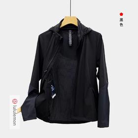 男士薄款运动夹克皮肤衣可收纳连帽设计