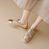 【预售5天】英伦风系带亮面小皮鞋女新款小个子坡跟乐福鞋厚底内增高单鞋ZMXY&C2387 商品缩略图0