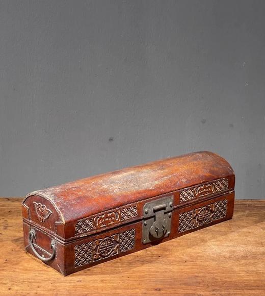 牛皮雕花长方收纳盒，顺丰包邮 商品图1