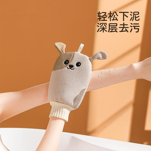FaSoLa卡通搓澡手套搓澡巾女士专用成人搓背强力搓泥家用沐浴神器 商品图1
