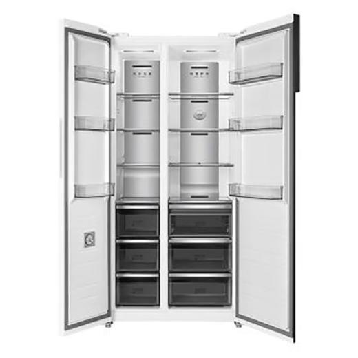 美的60cm薄对开门双开门零距离嵌入底部散热风冷无霜一级双变频电冰箱 527升BCD-527WUKGPZM(Q)极地白 商品图3