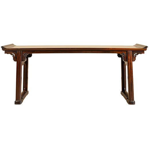 清代 红木夹头榫如意云纹翘头案 商品图5