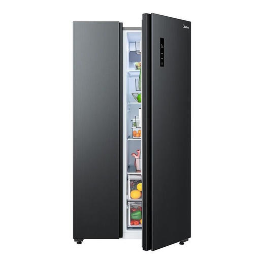 美的（Midea）553升大容量对开门家用电冰箱一级能效变频风冷无霜【品质家电】 BCD-553WKGPM榭湖银 商品图3