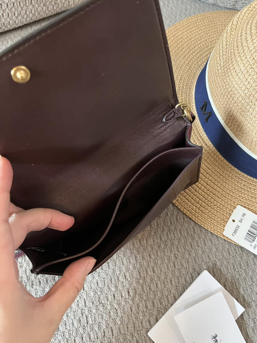 美现清库存！捡大漏！Coach专柜款宝石镶嵌WOC钱包小挎包 细腻小牛皮 超精致 商品图3