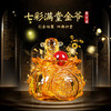 【家中财位】灵机吉品 七彩满堂聚宝盆摆件 四方来金琉璃 店铺前台办公室 商品缩略图0