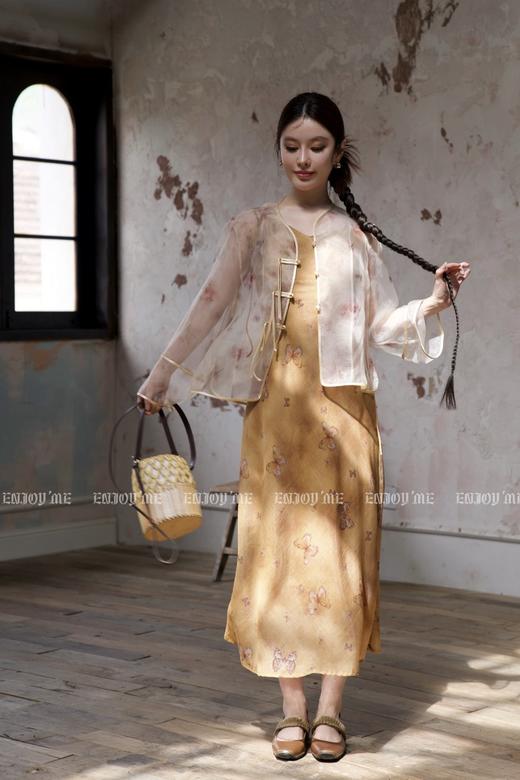 【门店同款】ENJOY夏季云敛-海岛繁花油画蝴蝶裙 157452241 商品图3