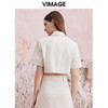 VIMAGE纬漫纪夏季新款气质通勤收腰短款露腰西装短外套V2103719 商品缩略图5