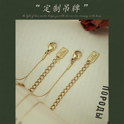 Oflye潮流饰品  法式复古简约小众心机设计锁骨链 商品图1