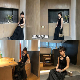 新品上身 | 一条黑西裙解决探店穿搭选择困难✨