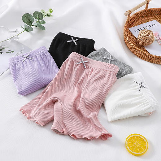 【既是内裤，也是安全裤~】女童夏季安全裤 女宝宝平角短裤 莫代尔纯棉 防走光内裤儿童高弹无勒感安全裤子-QQ 商品图0